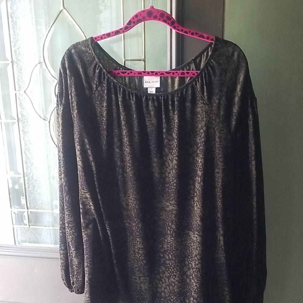Ava & Viv Black Women's Top